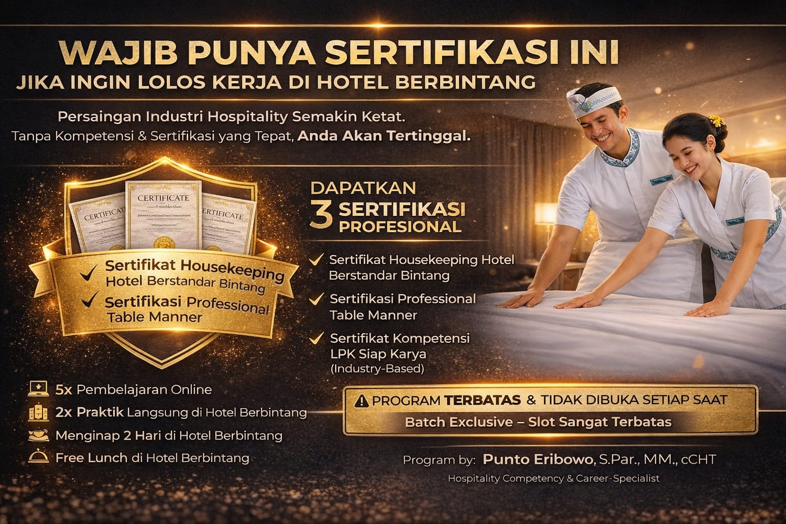 Pelatihan Housekeeping Berbasis Kompetensi